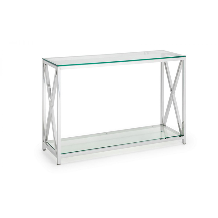 Miami Glass Top Console Table